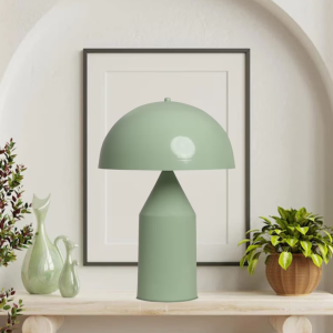 Mushroom Table Lamp, Mint Green
