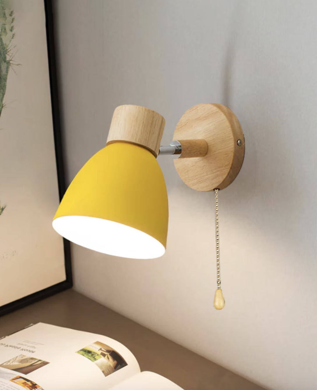 Wooden Linear Wall Lamp